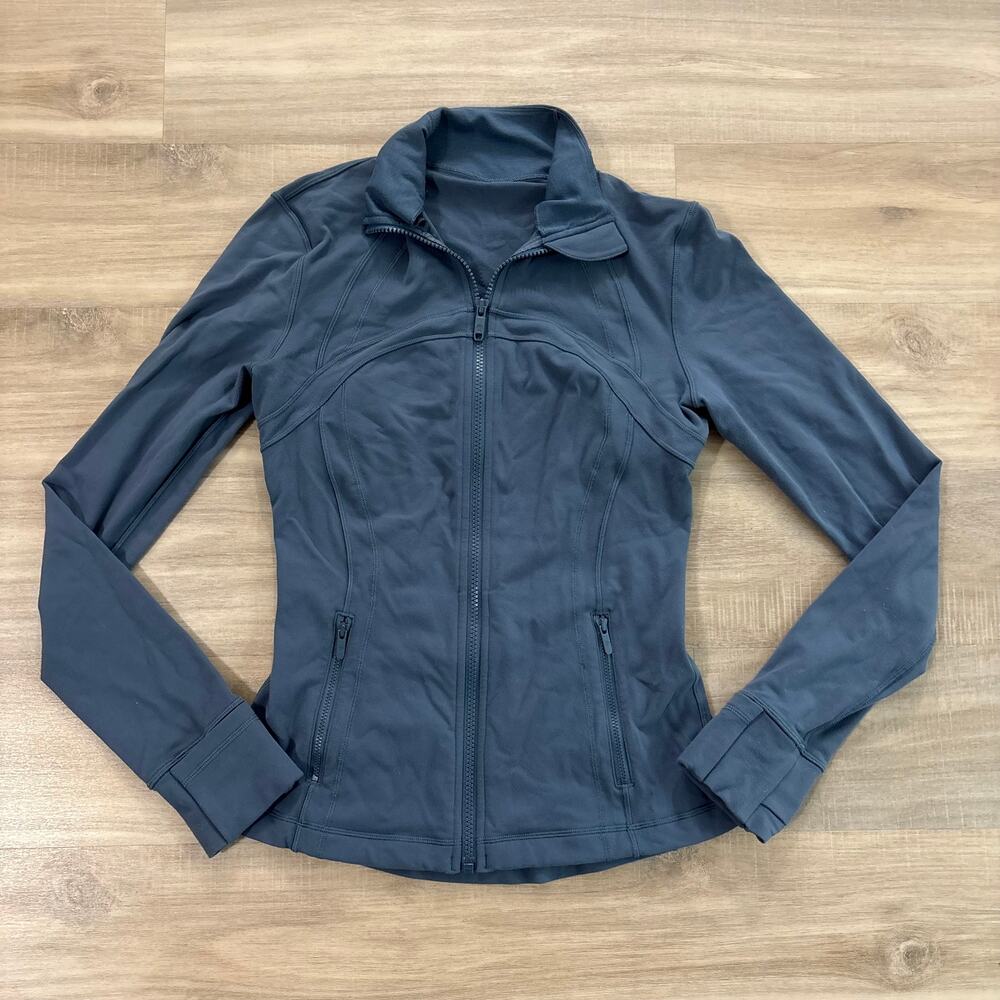 Lululemon Define Jacket Luon Iron Blue Women Size 6